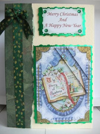 Christmas Book 2 Ruffle Duo Corner A5 Stacker by Tracy Priddle