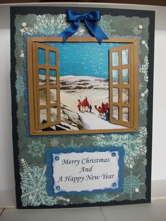 Christmas Window Scene Toppers 3 by Tracy Priddle