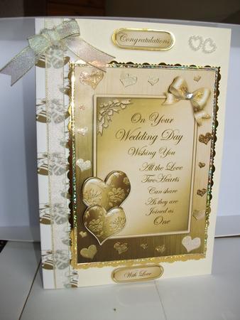 Elegant Romance Wedding Quick Card with 3D Decoupage by Tracy Priddle