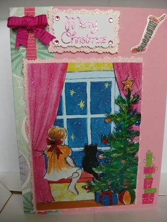 Waiting for Santa - Decoupage by Tracy Priddle