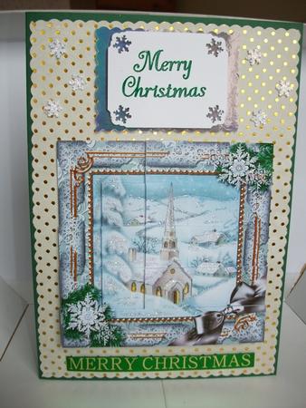 New Church Snow 5inch Square Bottom Castle Stacker by Tracy Priddle