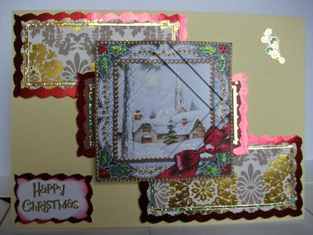Winter Pub Lace 5inch Triangle Edge Spiral Stacker by Tracy Priddle