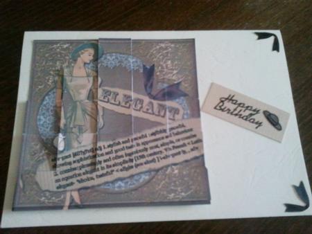 Elegant Lady Definition 5inch Square Bottom Castle Stacker by Tracy Wood