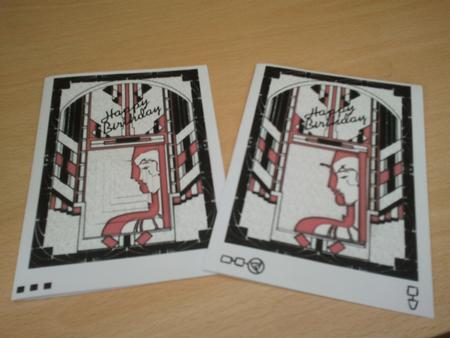 Art Deco Couple A5 Card, Pyramid and Decoupage Layers by Tracy Wood