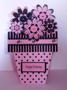 Bags of Style Flower Pot Card by Tracy Napier