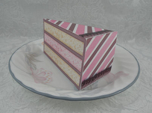Pink Chocolate Cake Box by Tracy Therrien