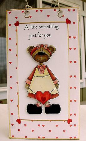 Heart Bear Gift Bag by Tricia Dias