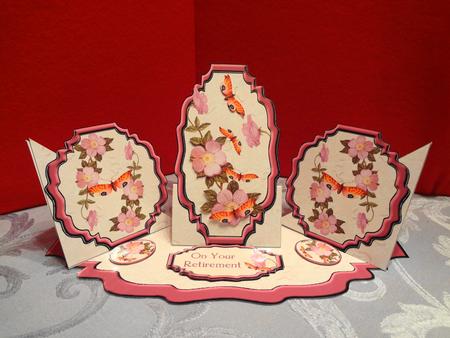 Triple Twist Easel Card - Eye-catching Butterflies by Trudy Cohlmeyer