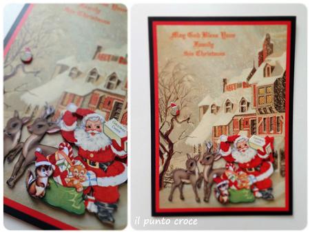 Snowy Street Santa & Friends Topper & Decoupage by Tudor Dona