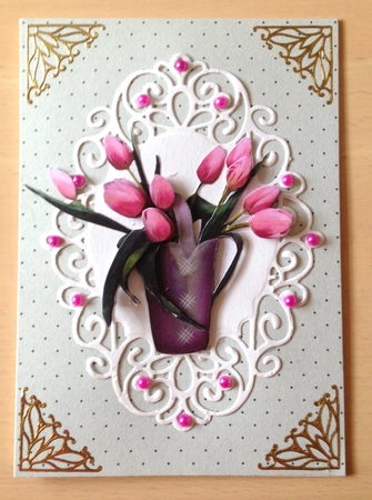 3 Pcs. 3D Flowers by Ulla Skraedderdal