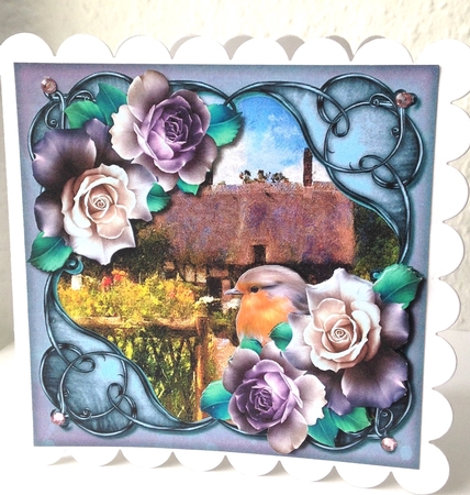 New Home Cottage & Roses by Ulla Skraedderdal
