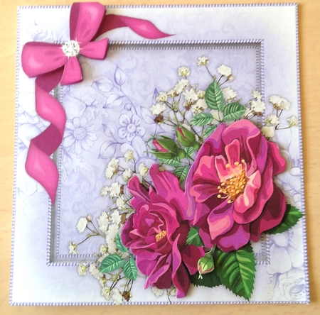 Stunning Wine Roses and Babys Breath , 3 by Ulla Skraedderdal