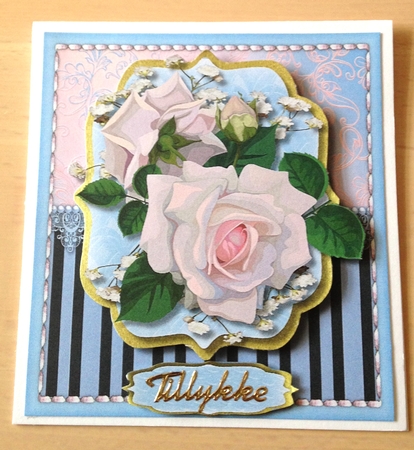 Beautiful White   Roses on a Bracket Frame 3 by Ulla Skraedderdal