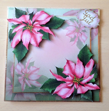 Pink Poinsettias For Christmas by Ulla Skraedderdal
