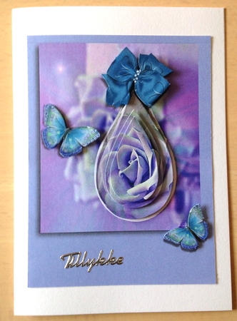 teardrop rose blue by Ulla Skraedderdal