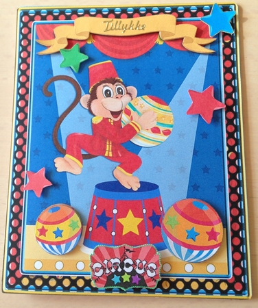 Circus Fun 6x8 Card Front 7 by Ulla Skraedderdal