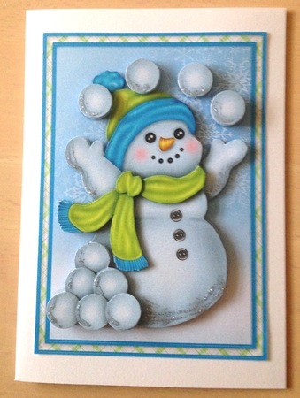 Juggling Snowman Mini Kit by Ulla Skraedderdal