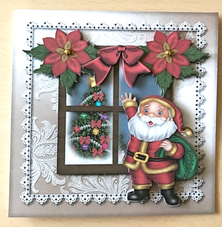 Christmas Window & Santa Mini Kit by Ulla Skraedderdal