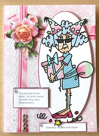Stella does stupid things quick card by Ulla Skraedderdal