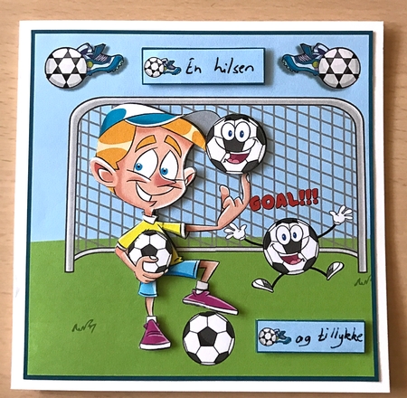 Football mad by Ulla Skraedderdal