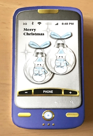Smartphone Christmas Baubles by Ulla Skraedderdal