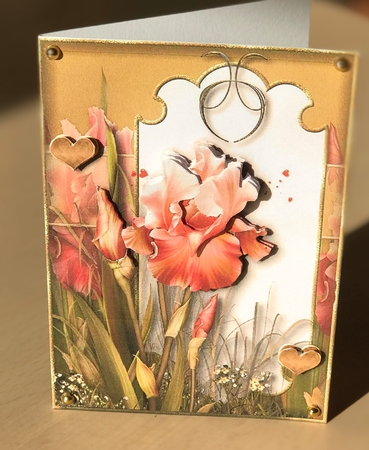 I Love Iris Card TOpper 1 by Ulla Skraedderdal
