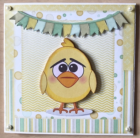 Hey Chick!  Cute Easter Card 1 by Ulla Skraedderdal