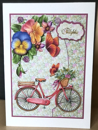 cyce amongst the flowers A5 by Ulla Skraedderdal