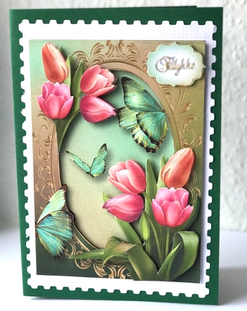 Spring Garden & Butterflies by Ulla Skraedderdal
