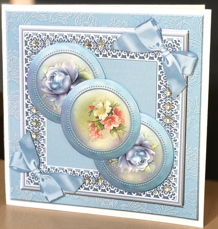Floral blue by Ulla Skraedderdal