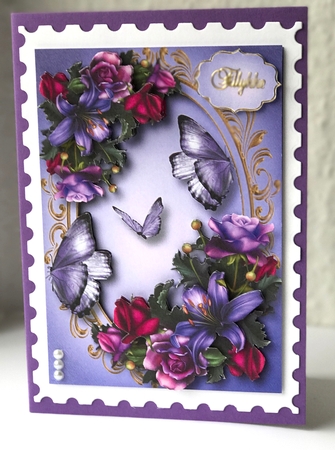Lilies, Roses & Butterflies by Ulla Skraedderdal
