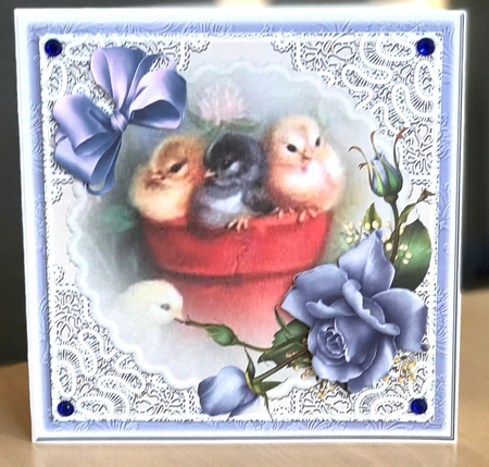 Chickens in a pot by Ulla Skraedderdal