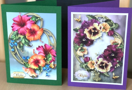 Floral Golden Frame Bumper Kit 4 by Ulla Skraedderdal