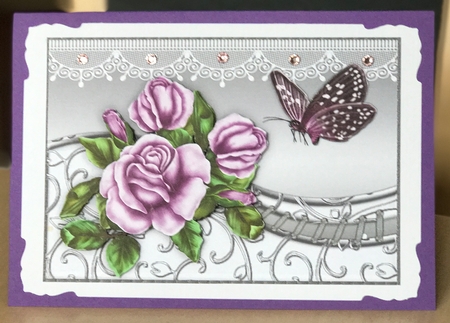 Roses & Butterflies by Ulla Skraedderdal
