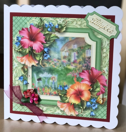 Scenic Summer - Afternoon Tea 8x8 by Ulla Skraedderdal
