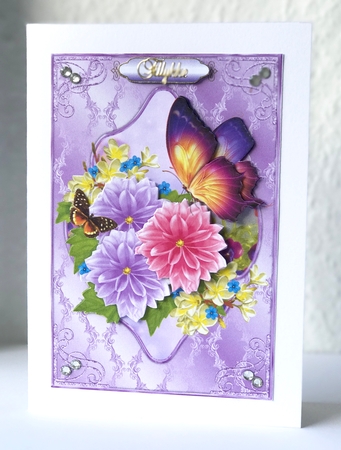 Beautiful Floral and Butterflies by Ulla Skraedderdal