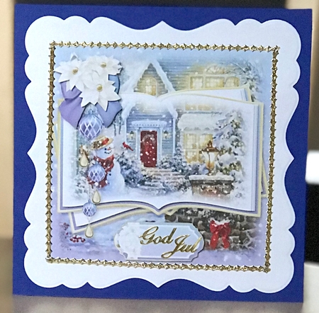 Welcome Christmas 5x5 inch Quick Card by Ulla Skraedderdal