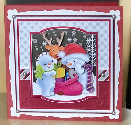 CHRISTMAS GIFTS 7.5 Decoupage & Insert Mini Kit by Ulla Skraedderdal