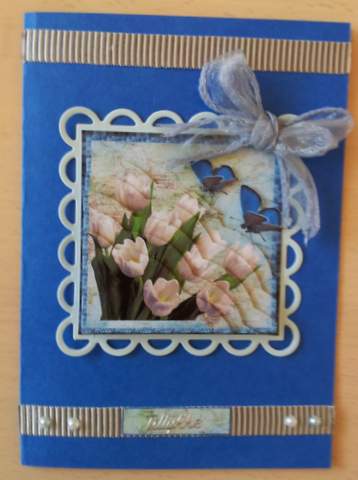 Tulips and Butterflies by Ulla Skraedderdal