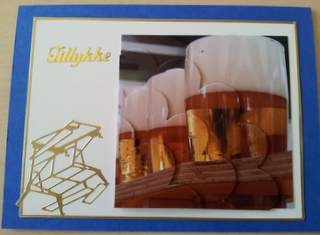 Row of Beers Shell Edged Corner Stacker by Ulla Skraedderdal