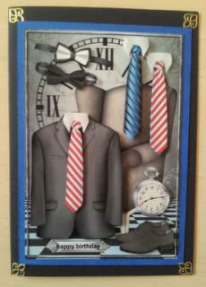 Men's Clothes Male Card by Ulla Skraedderdal