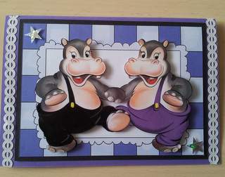 We Love to Dance! Dancing Hippos by Ulla Skraedderdal