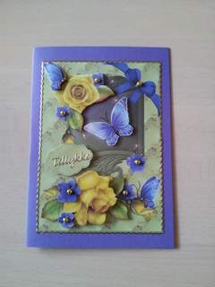 Yellow Roses and Butterflies by Ulla Skraedderdal