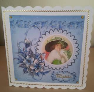Vintage Christmas Quick Card by Ulla Skraedderdal