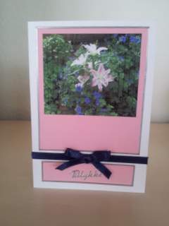 Pretty Pink Lillies in the Garden Pyramids by Ulla Skraedderdal