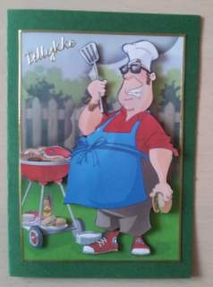 Barbeque Dude A4 by Ulla Skraedderdal