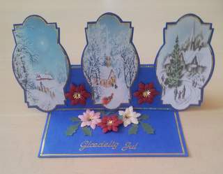 Vintage Christmas Scene Toppers by Ulla Skraedderdal