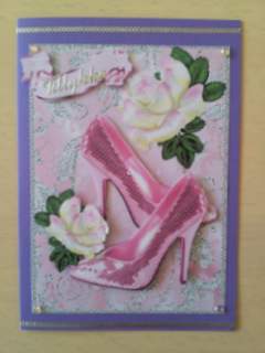 Pink Sparkle Shoes with Rainbow Rose by Ulla Skraedderdal