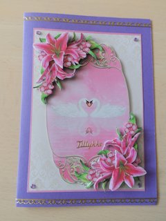 Beautiful Swans & Stargazer Lilies Mini Kit by Ulla Skraedderdal