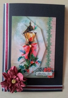 Christmas Lamp Post Vintage Side Stacker by Ulla Skraedderdal